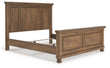 Feddinger Medium Brown California King Panel Bed - PCB779B7