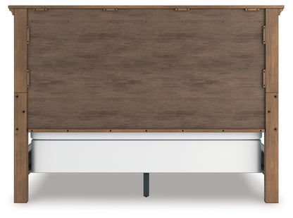 Feddinger Medium Brown California King Panel Bed - PCB779B7