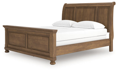 Feddinger Medium Brown California King Sleigh Bed - PCB779B16
