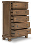 Feddinger Medium Brown Chest of Drawers - PCB779-46