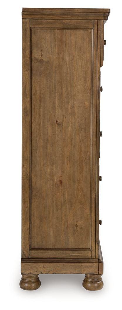 Feddinger Medium Brown Chest of Drawers - PCB779-46