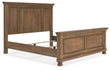 Feddinger Medium Brown King Panel Bed - PCB779B6