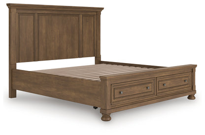 Feddinger Medium Brown King Panel Storage Bed - PCB779B12
