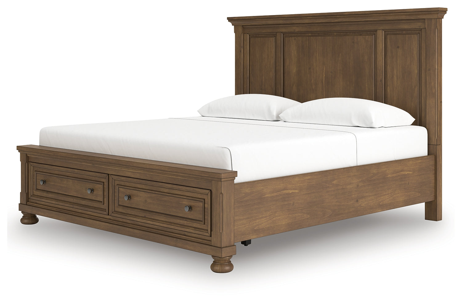 Feddinger Medium Brown King Panel Storage Bed - PCB779B12