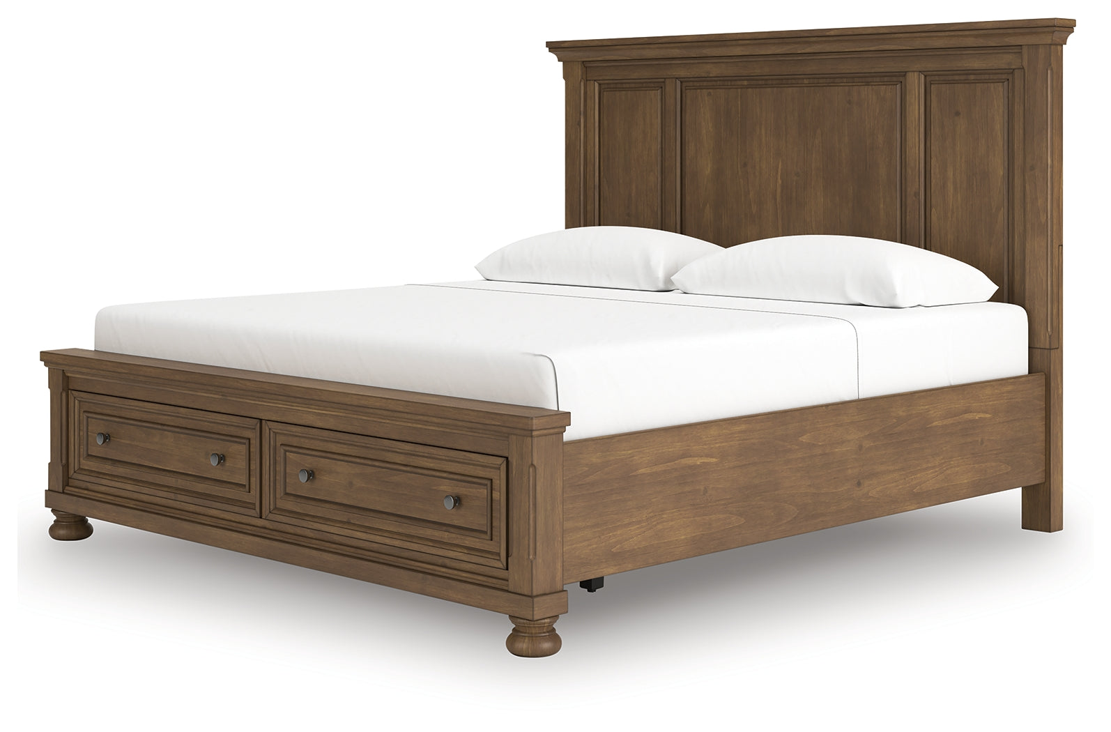 Feddinger Medium Brown King Panel Storage Bed - PCB779B12
