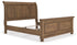 Feddinger Medium Brown King Sleigh Bed - PCB779B15