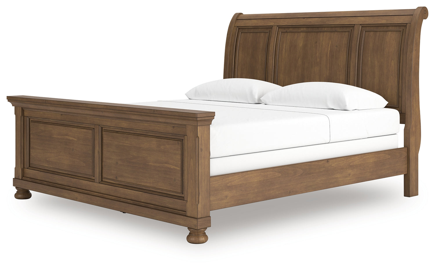 Feddinger Medium Brown King Sleigh Bed - PCB779B15