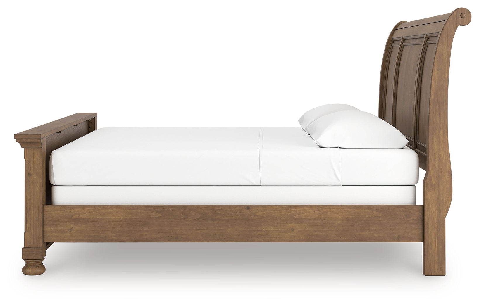 Feddinger Medium Brown King Sleigh Bed - PCB779B15