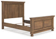 Feddinger Medium Brown Queen Panel Bed - PCB779B2