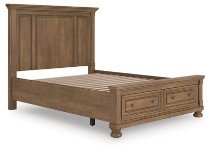 Feddinger Medium Brown Queen Panel Storage Bed - PCB779B11