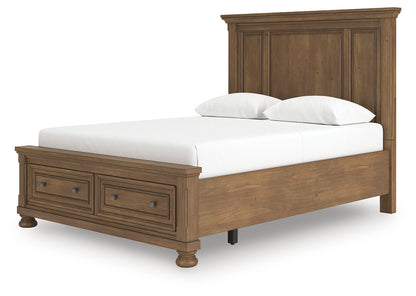 Feddinger Medium Brown Queen Panel Storage Bed - PCB779B11