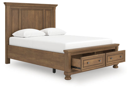 Feddinger Medium Brown Queen Panel Storage Bed - PCB779B11