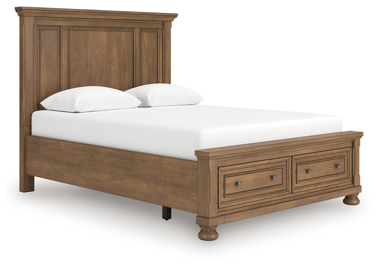 Feddinger Medium Brown Queen Panel Storage Bed - PCB779B11