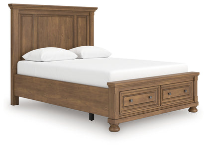 Feddinger Medium Brown Queen Panel Storage Bed - PCB779B11