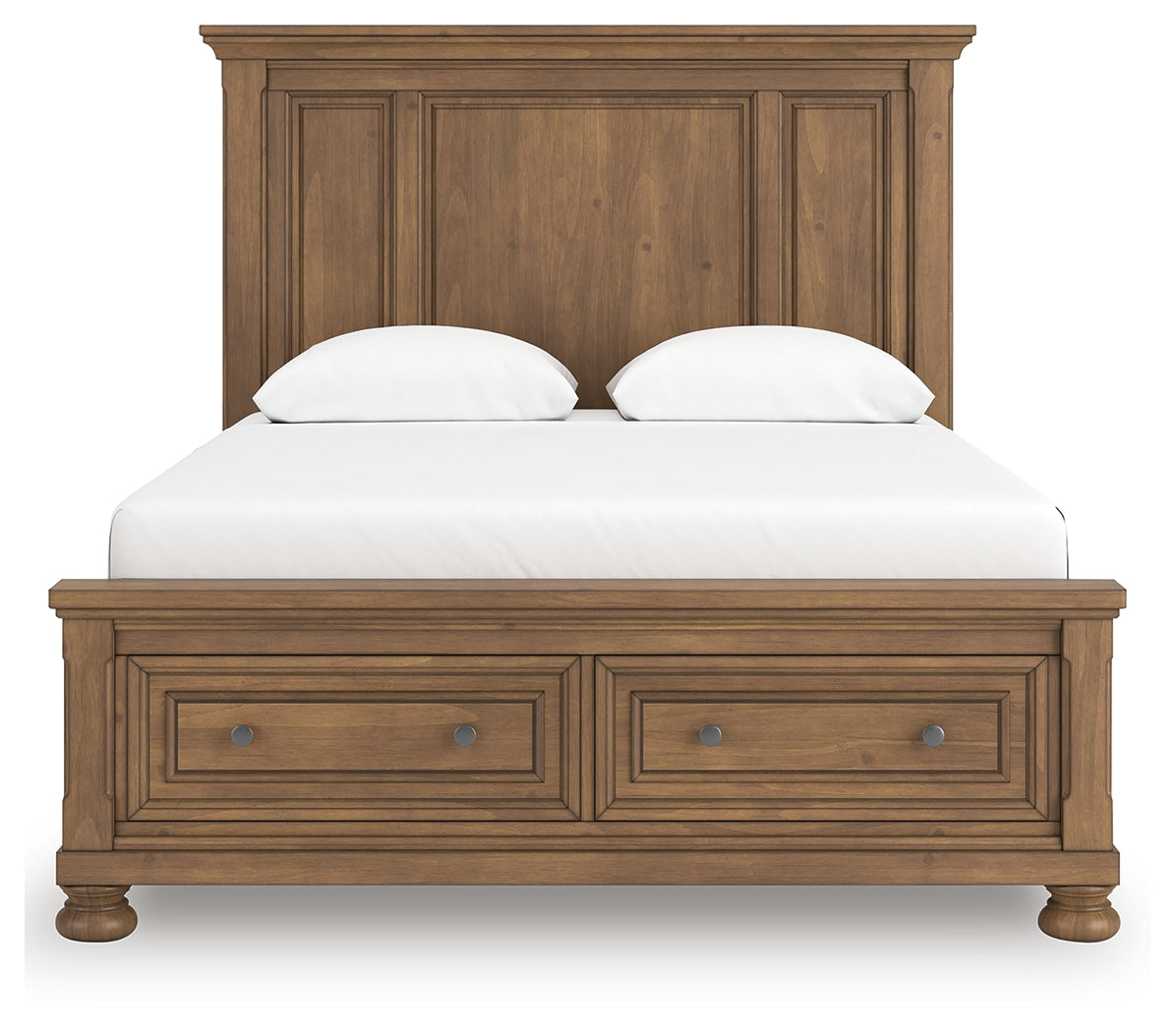 Feddinger Medium Brown Queen Panel Storage Bed - PCB779B11
