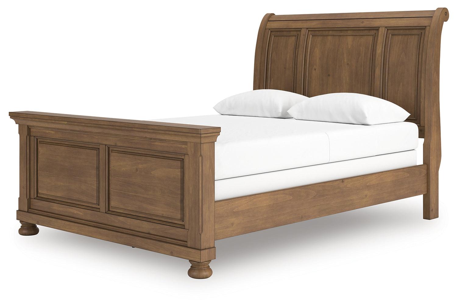 Feddinger Medium Brown Queen Sleigh Bed - PCB779B14