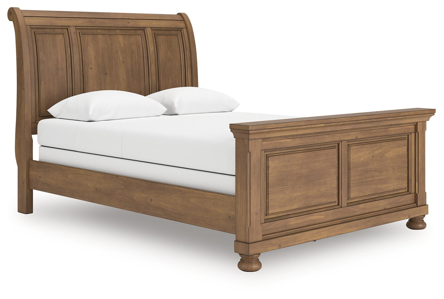 Feddinger Medium Brown Queen Sleigh Bed - PCB779B14