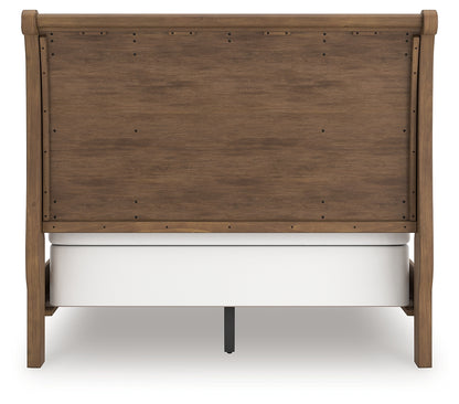 Feddinger Medium Brown Queen Sleigh Bed - PCB779B14
