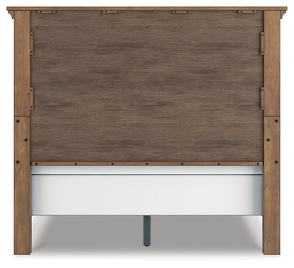 Feddinger Queen Panel Bed with Dresser and Nightstand in Medium Brown from Ashley - Luna Furniture
