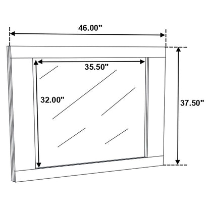 Felicity 4-piece Full Bedroom Set White High Gloss - 203511F-S4