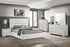 Felicity 5-piece Eastern King Bedroom Set White High Gloss - 203511KE-S5