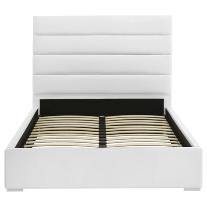 Felicity 53-inch Upholstered Full Platform Bed White - 203511F