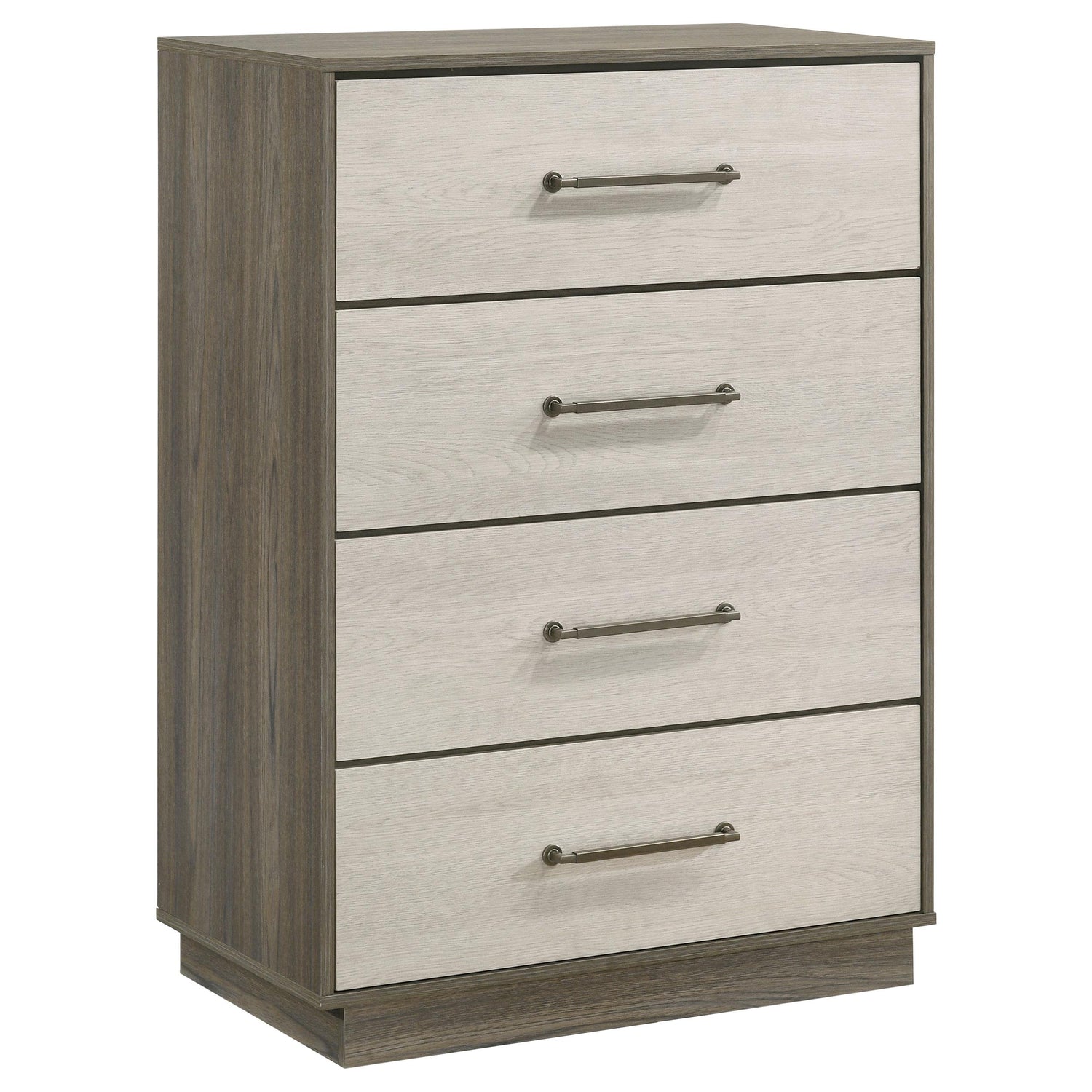 Fenwick 4-drawer Chest of Drawers Grey Oak - 224985