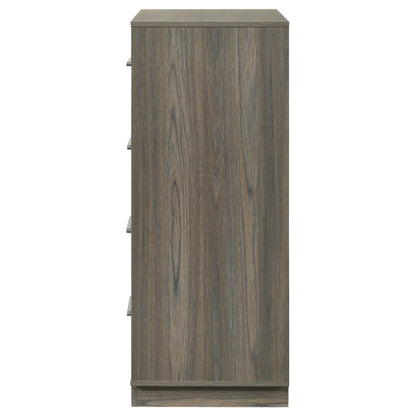 Fenwick 4-drawer Chest of Drawers Grey Oak - 224985