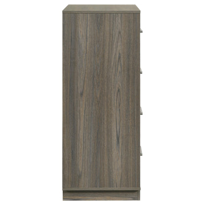 Fenwick 4-drawer Chest of Drawers Grey Oak - 224985