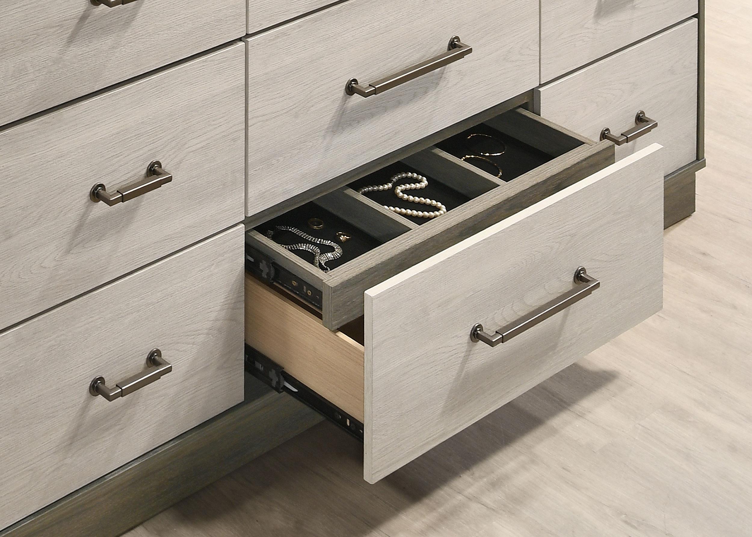 Fenwick 9-drawer Dresser Grey Oak - 224983