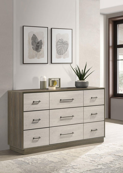 Fenwick 9-drawer Dresser Grey Oak - 224983