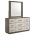 Fenwick 9-drawer Dresser with Mirror Grey Oak - 224983M