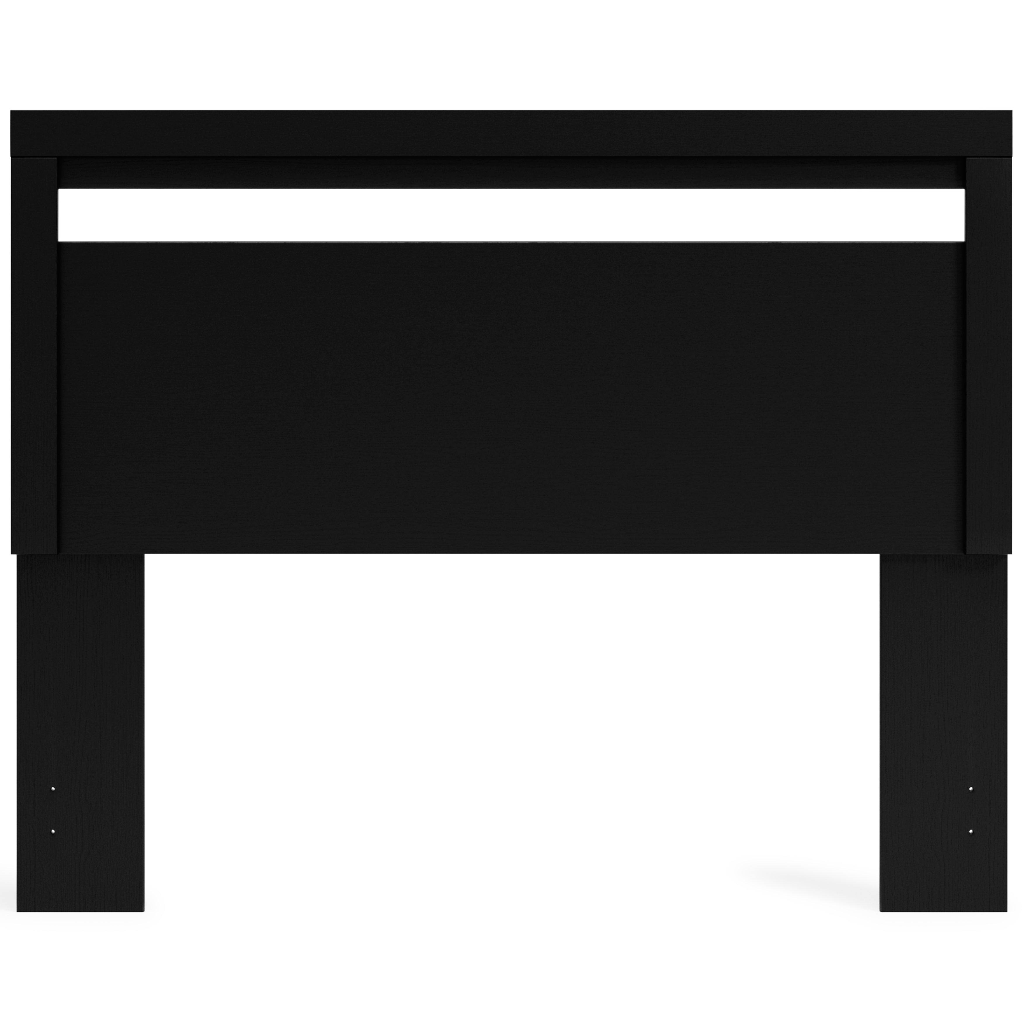 Finch Queen Panel Headboard with Dresser and 2 Nightstands in Black - PKG017934