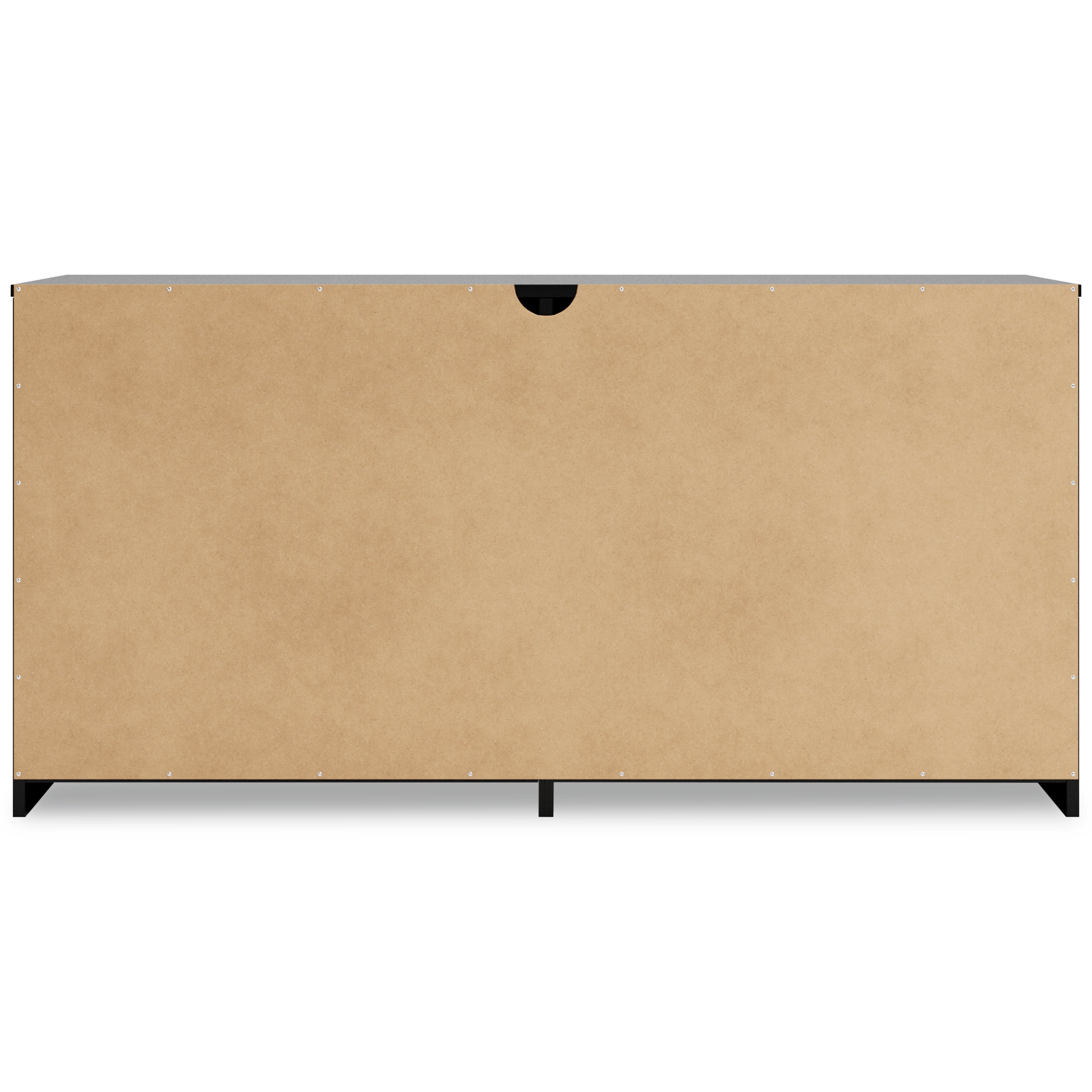 Finch Queen Panel Platform Bed with Dresser and 2 Nightstands in Black/Brown - PKG017945