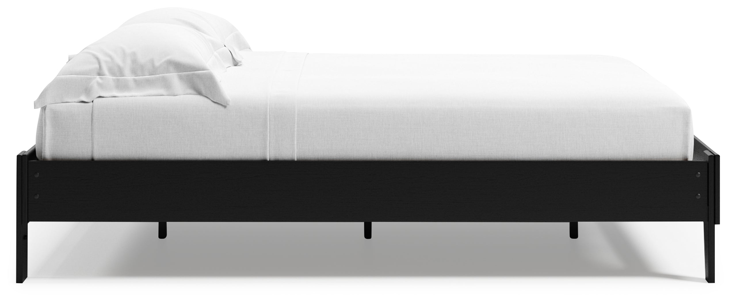 Finch Queen Platform Bed with Dresser in Black from Ashley - Luna Furniture