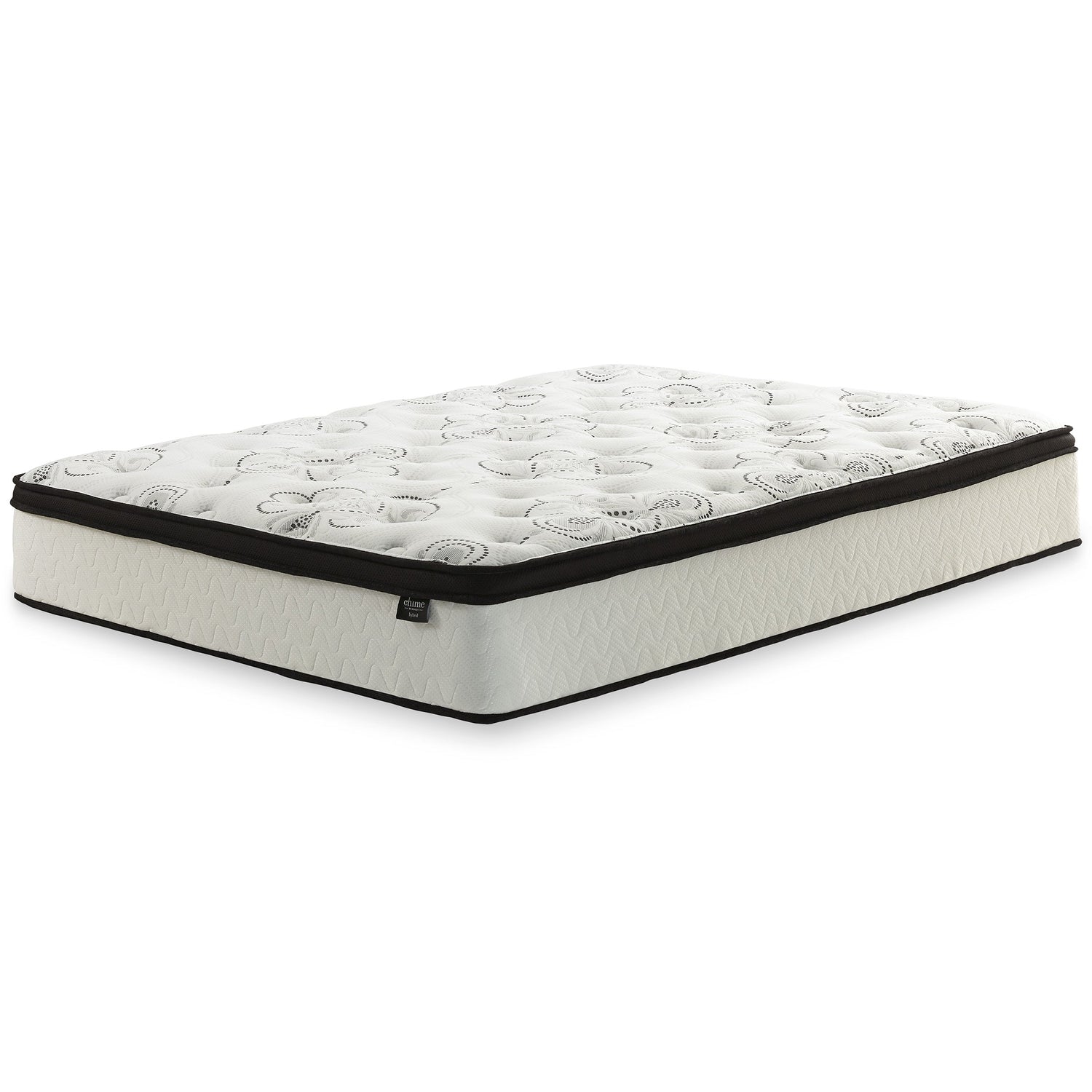 Finch Queen Platform Bed with Mattress in Black - PKG018311