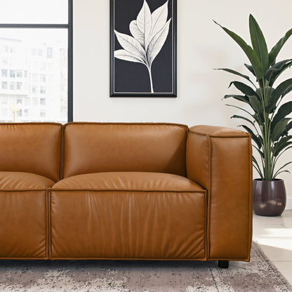 Findlay Mid Century Modern Vegan Leather Corner Sectional Sofa - CSC00401401