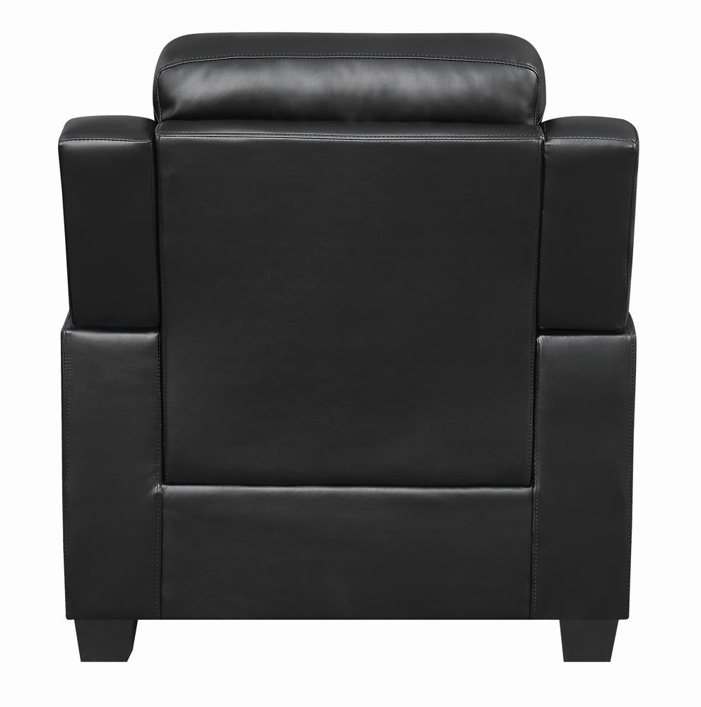 Finley Black Tufted Upholstered Chair from Coaster - Luna Furniture