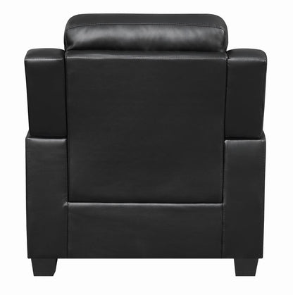 Finley Black Tufted Upholstered Chair from Coaster - Luna Furniture