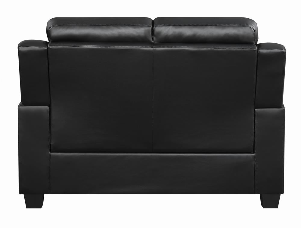 Finley Black Tufted Upholstered Loveseat from Coaster - Luna Furniture