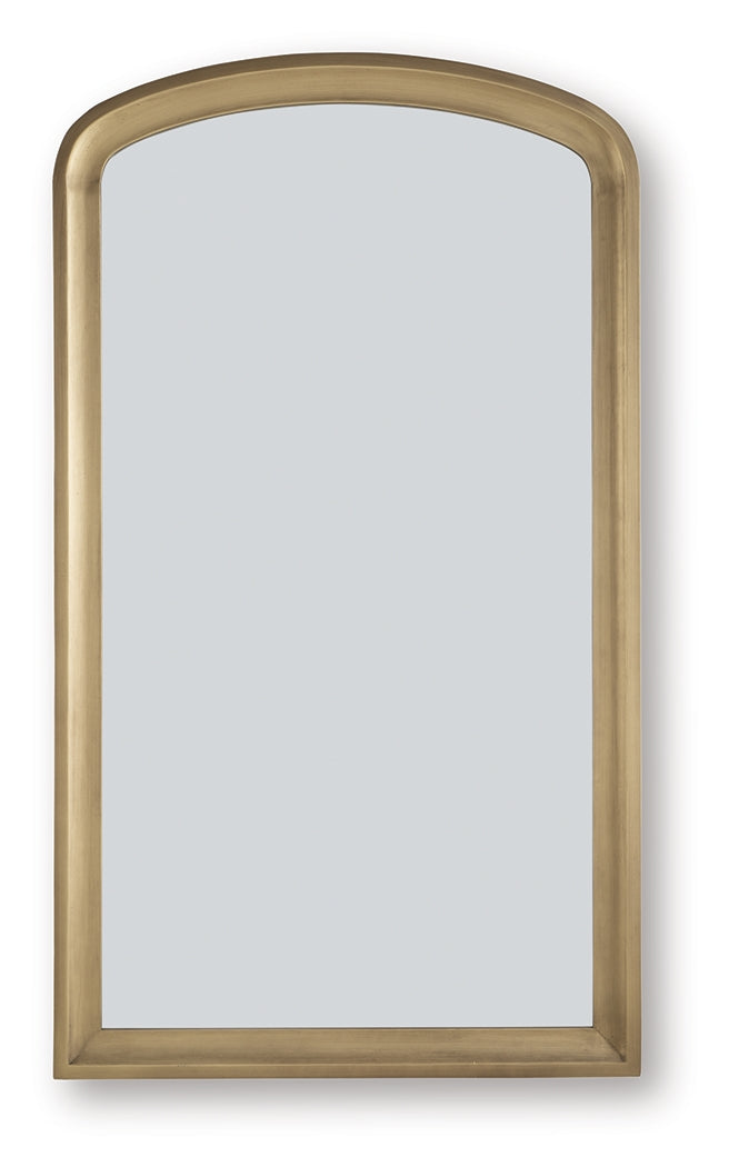 Fintan Gold Finish Floor Mirror - A8010436