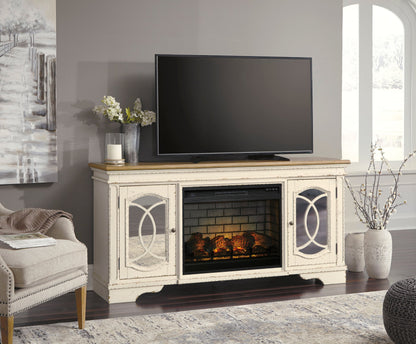 W743-68 - TV Stand w/Fireplace 74"L
