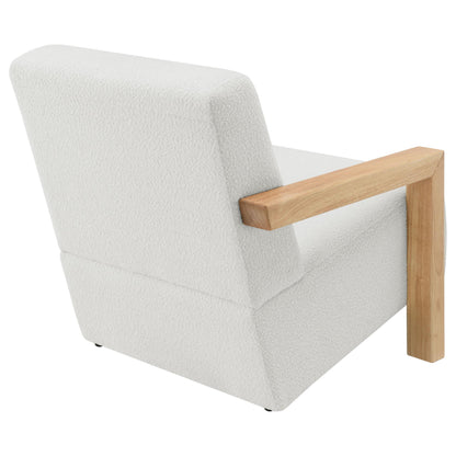 Fitzroy Boucle Upholstered Accent Arm Chair Ivory - 903094