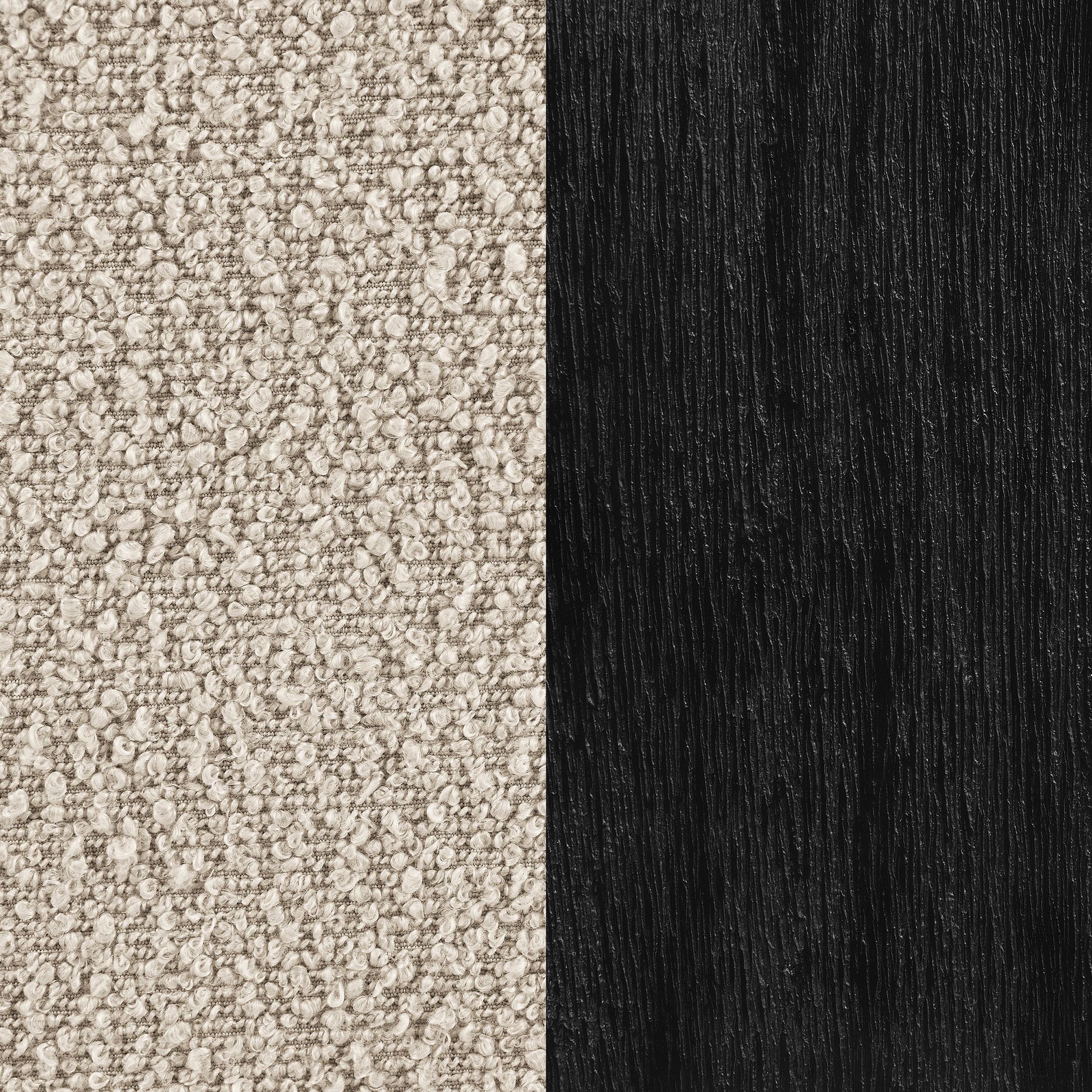 Fitzroy Boucle Upholstered Accent Arm Chair Latte - 903095