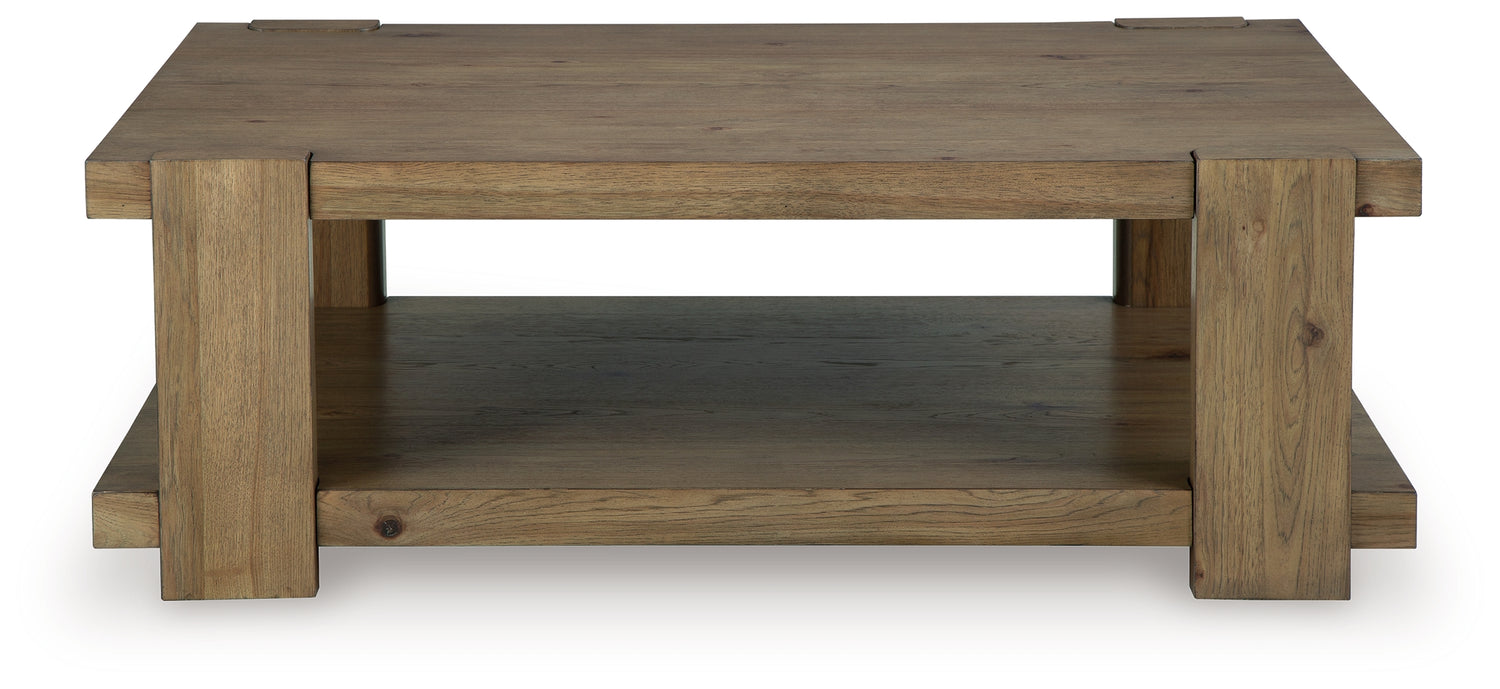 Flangren Light Brown Coffee Table - T553-1