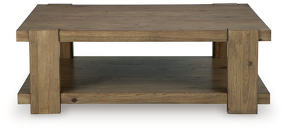 Flangren Light Brown Coffee Table - T553-1