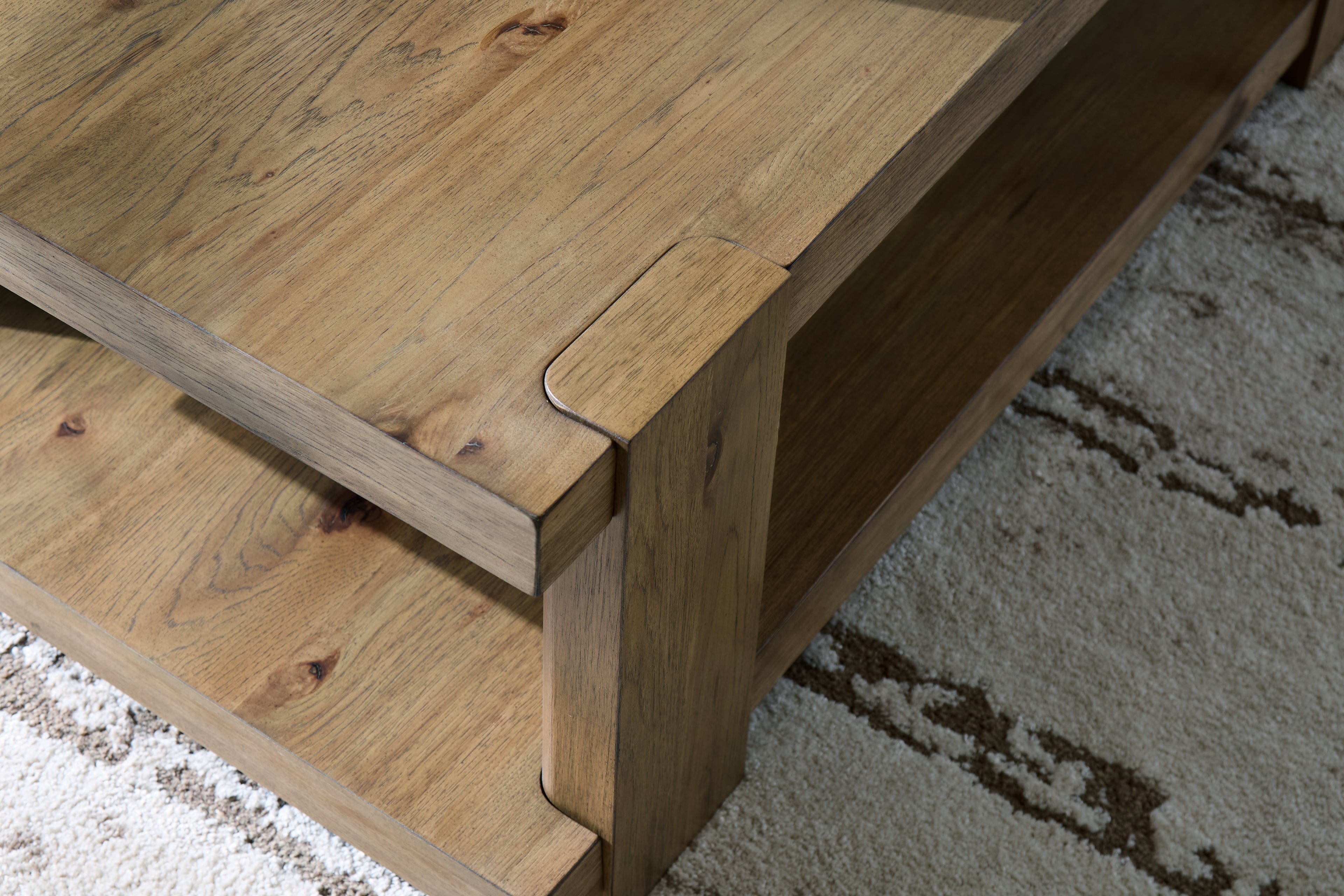 Flangren Light Brown Coffee Table - T553-1