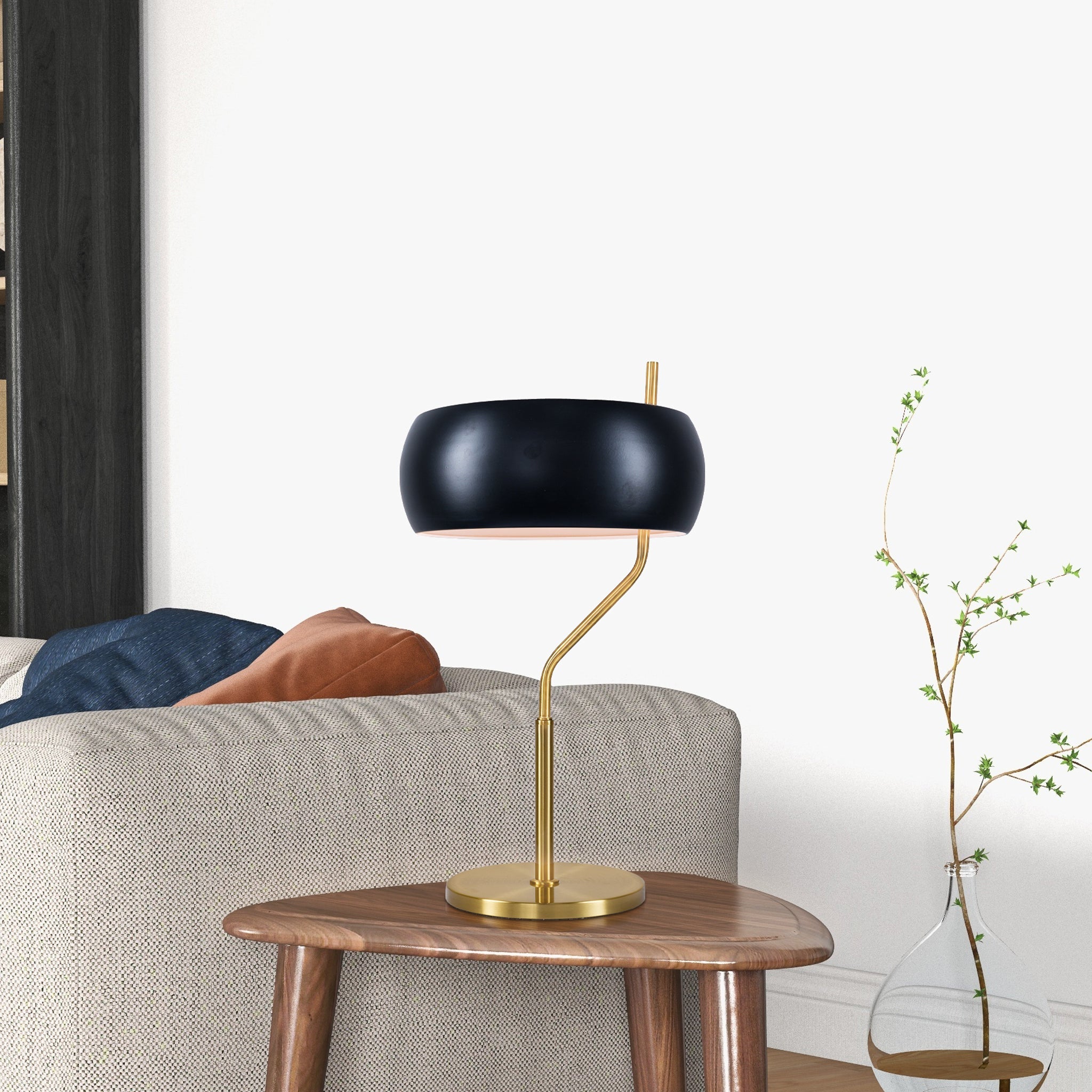 Flux Table Lamp - Black Outer - White Inner - TBL04001301
