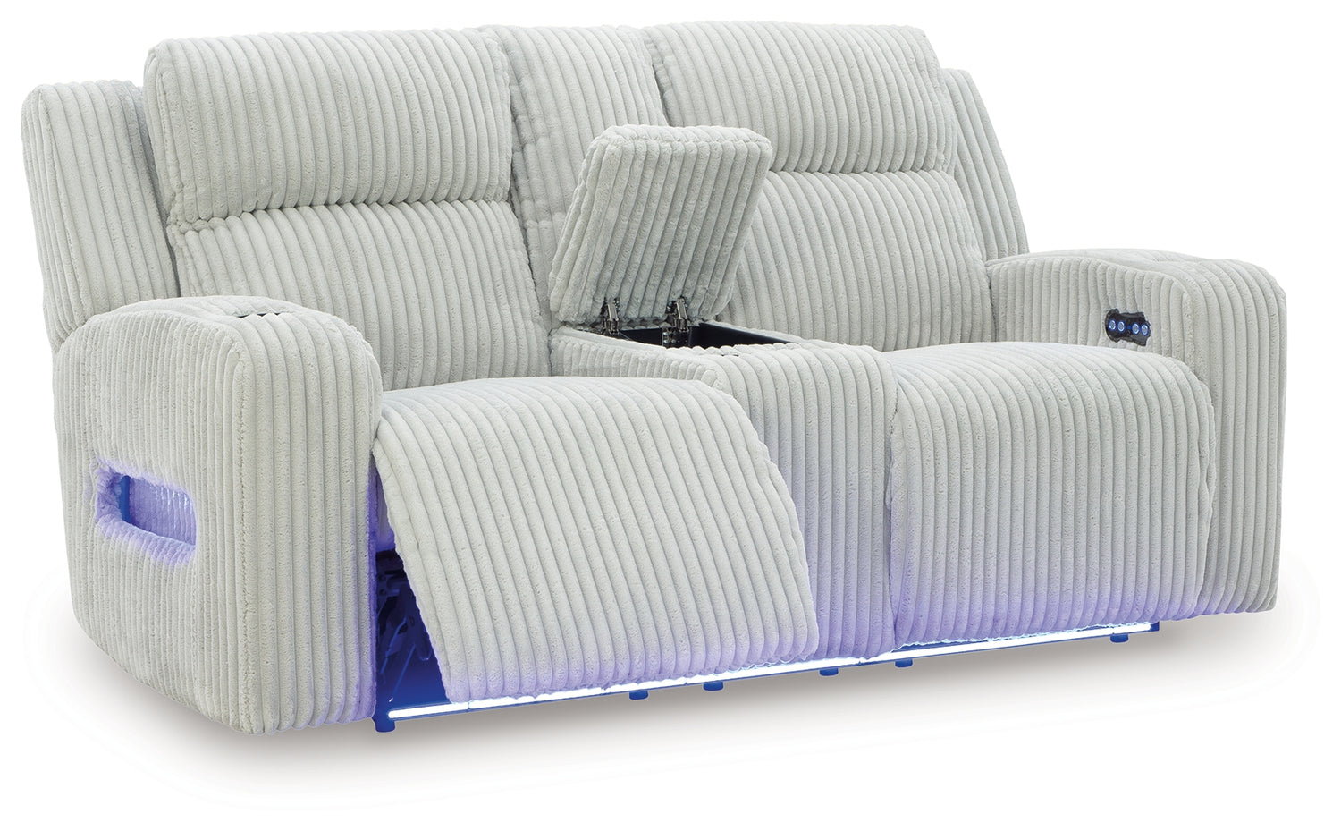 Forest Lake Alloy Power Reclining Loveseat with Console - PC6420318