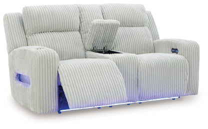 Forest Lake Alloy Power Reclining Loveseat with Console - PC6420318